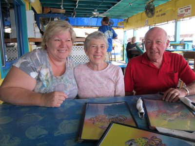 Heather Dew Inman with Lynne and Peter at Sea Critters...